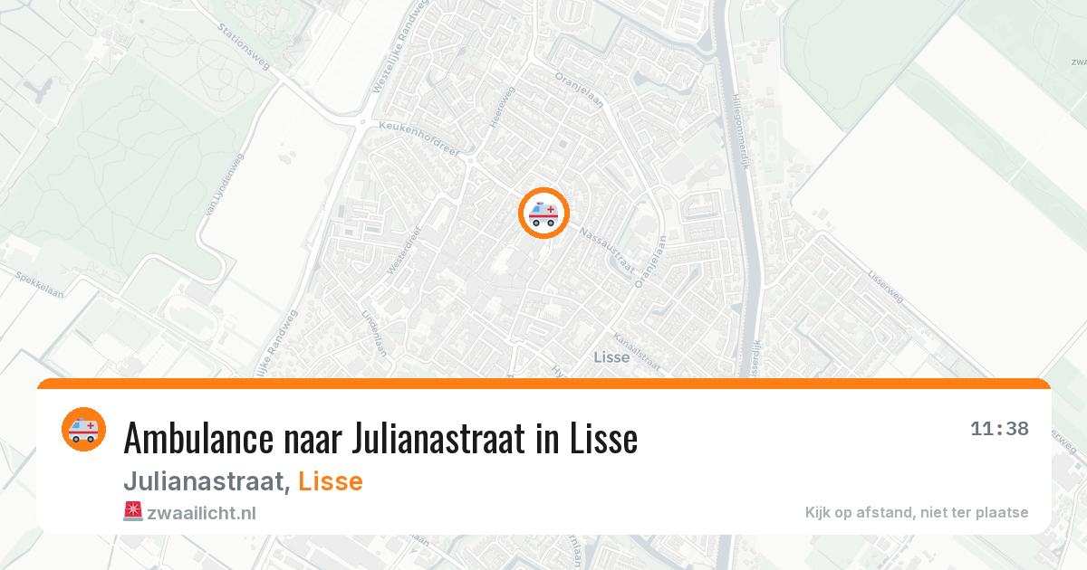 Ambulance naar Julianastraat in Lisse — 29 jun 2026