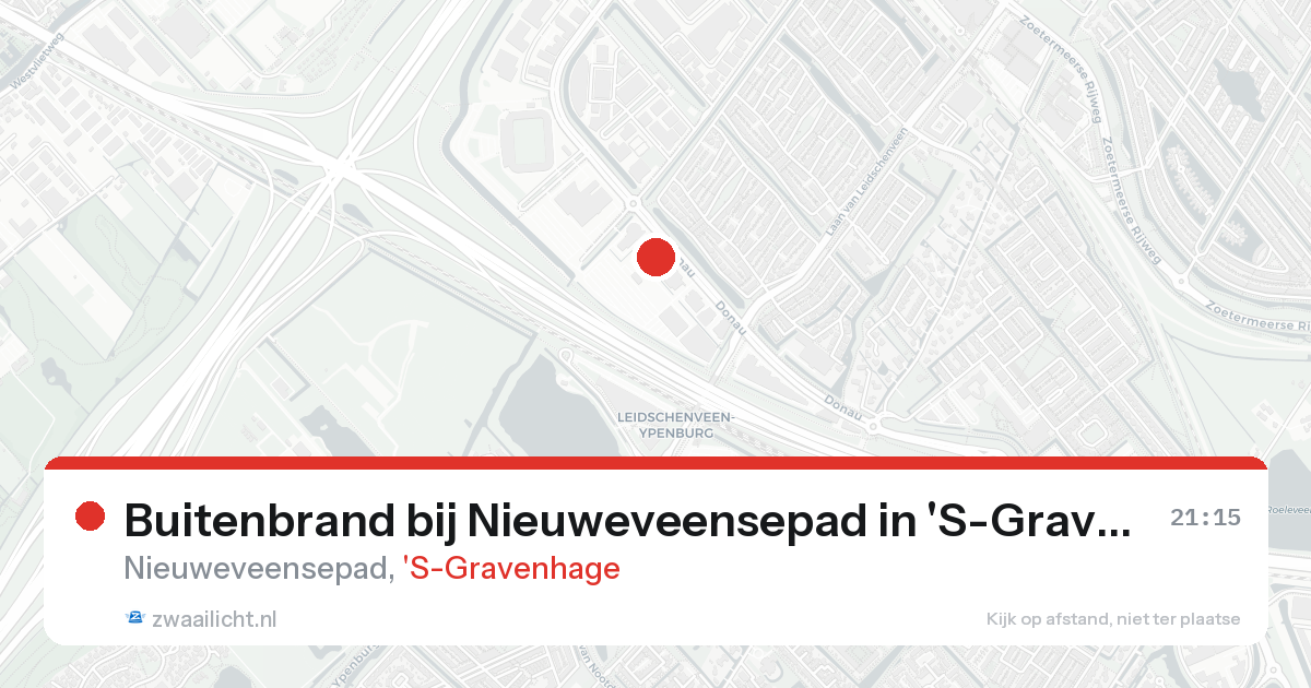 Buitenbrand bij Nieuweveensepad in 'S-Gravenhage — 17 aug 2026