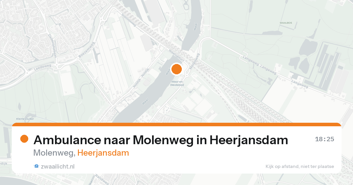 Ambulance naar Molenweg in Heerjansdam — 22 aug 2026