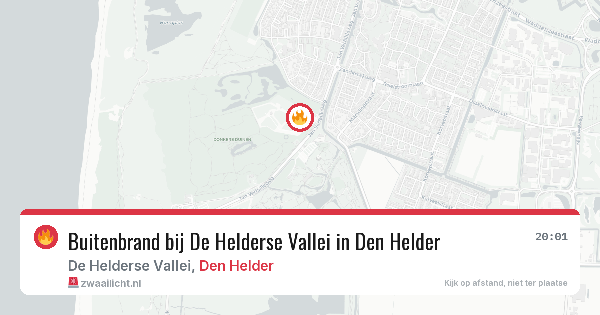 Buitenbrand bij De Helderse Vallei in Den Helder — 30 jul 2026