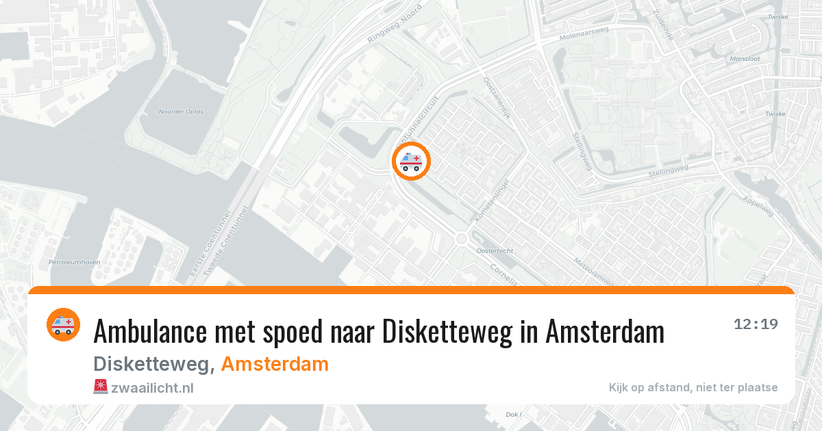Ambulance met spoed naar Disketteweg in Amsterdam — 29 jan 2026