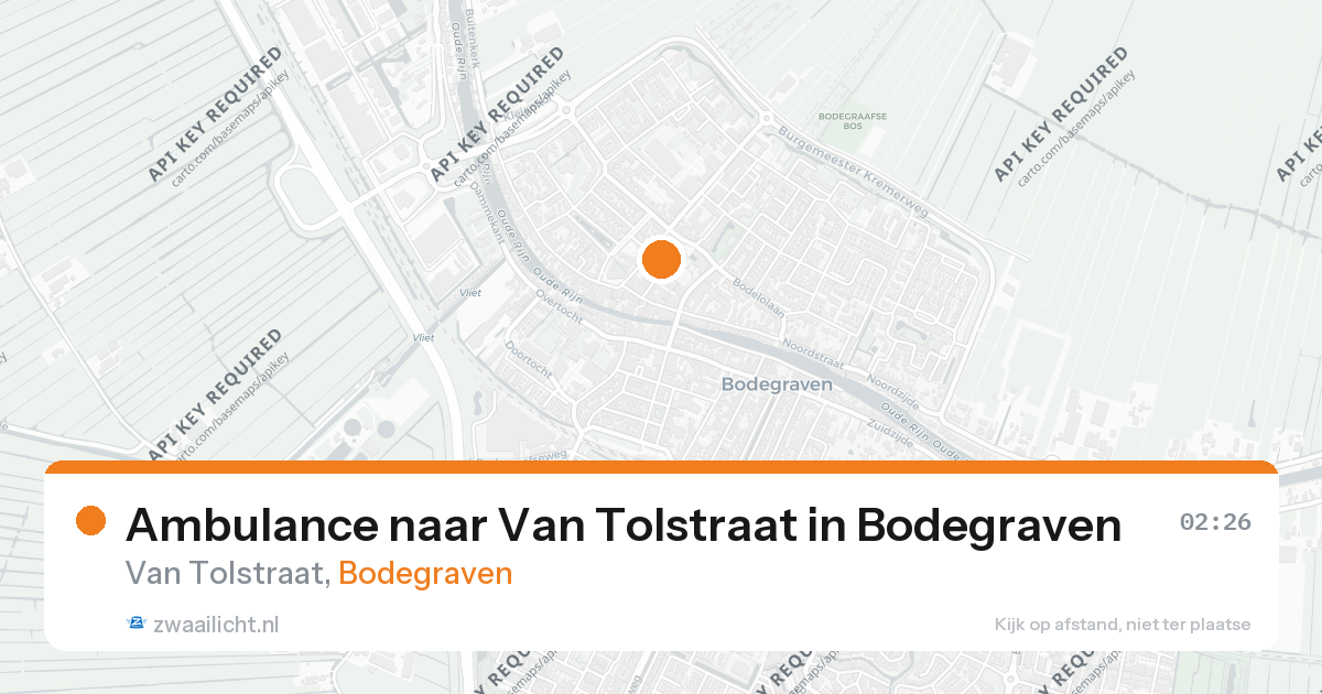 Ambulance naar Van Tolstraat in Bodegraven — 5 jul 2026