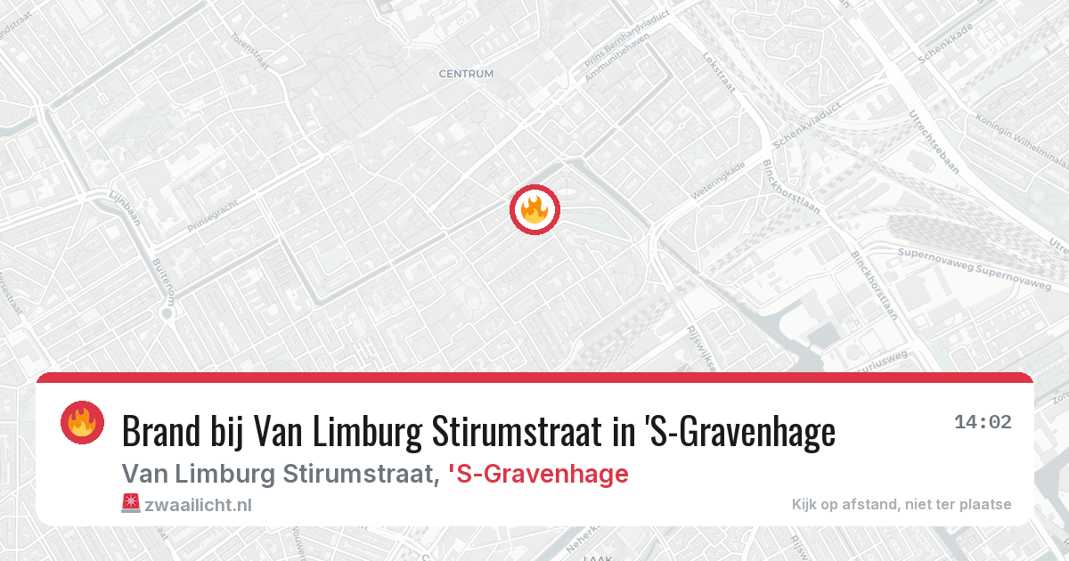 Brand bij Van Limburg Stirumstraat in 'S-Gravenhage — 31 jul 2026