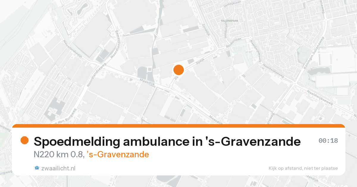 Spoedmelding ambulance in 's-Gravenzande — 16 aug 2026