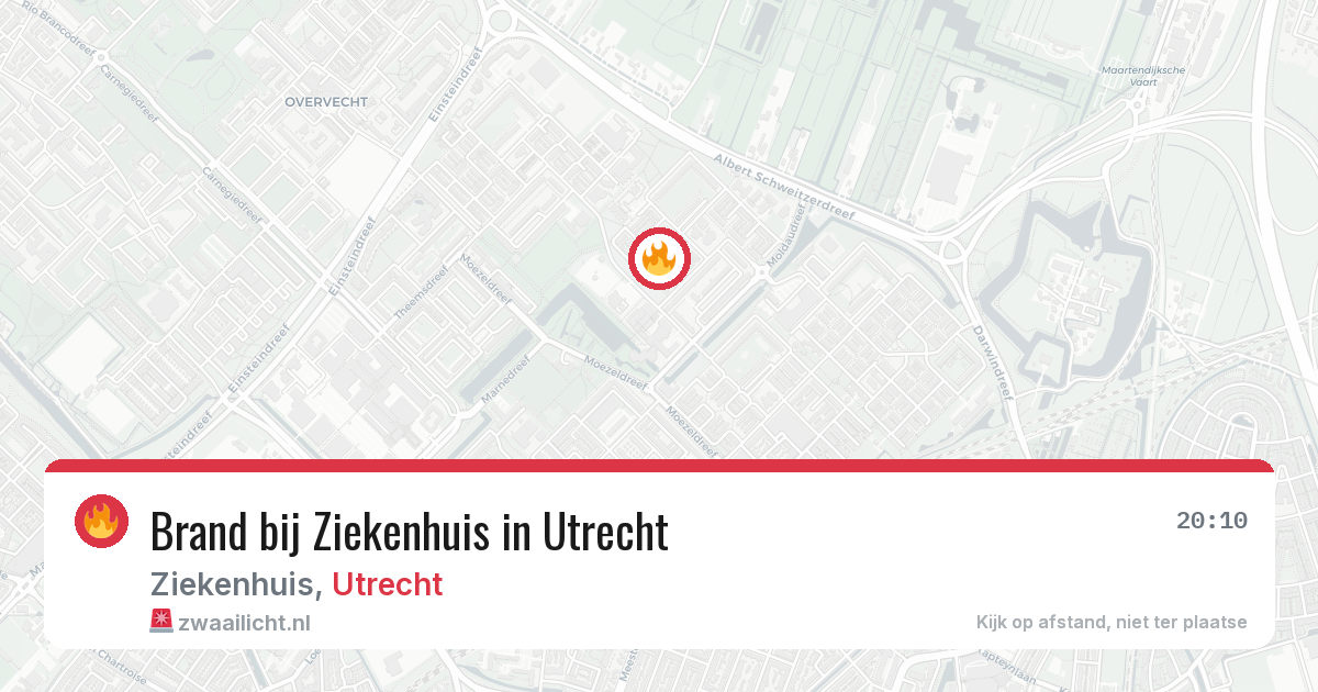 Brand bij Ziekenhuis in Utrecht — 7 mei 2026
