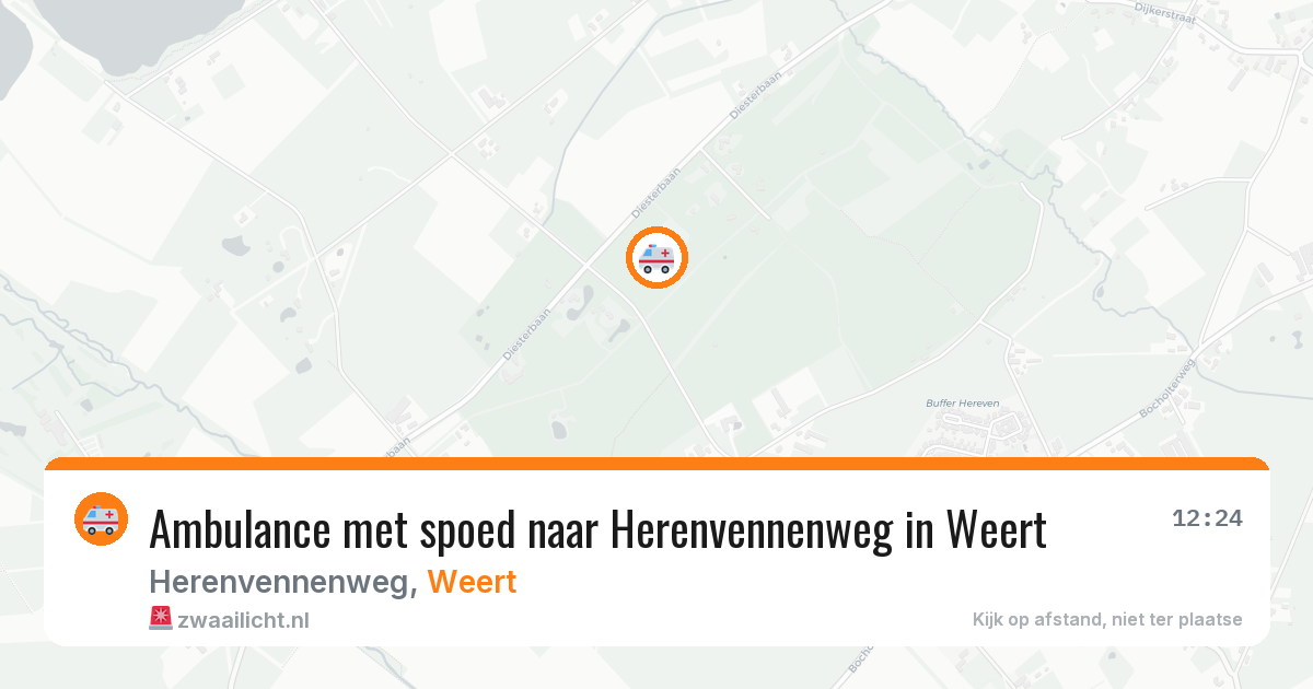 Ambulance met spoed naar Herenvennenweg in Weert — 27 jun 2026