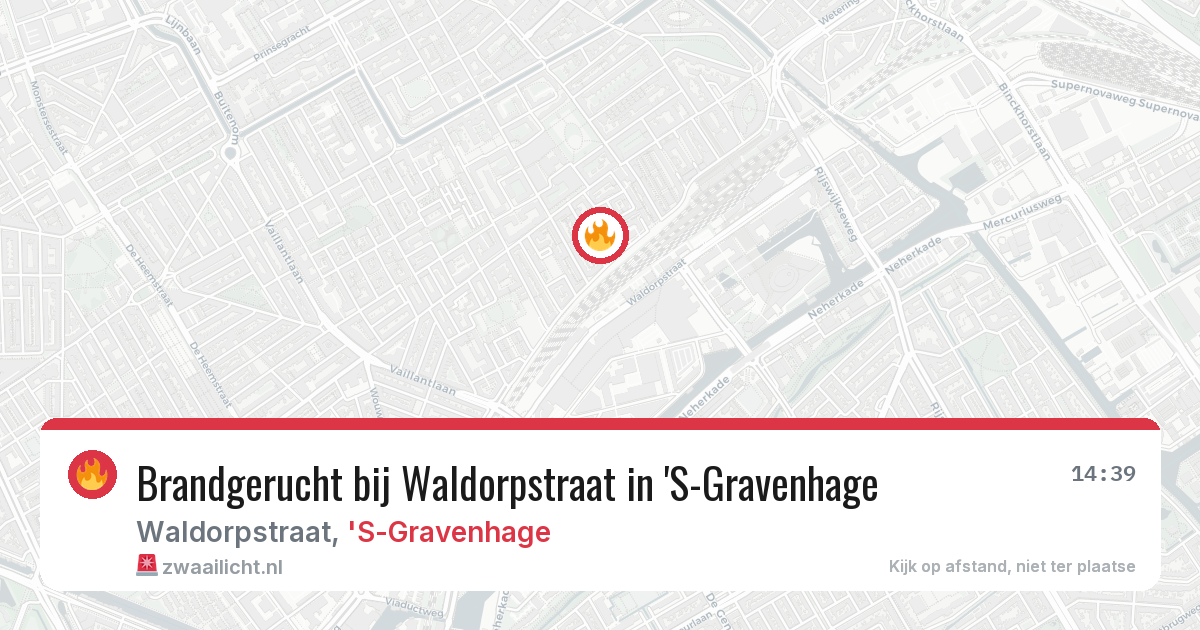 Brandgerucht bij Waldorpstraat in 'S-Gravenhage — 13 feb 2026