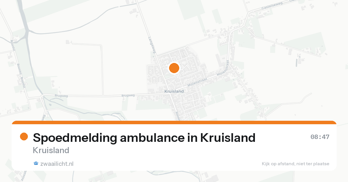 Spoedmelding ambulance in Kruisland — 8 feb 2026