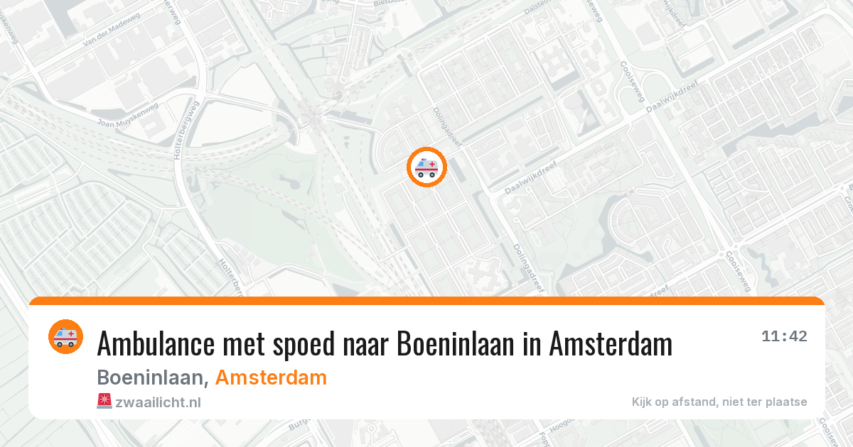 Ambulance met spoed naar Boeninlaan in Amsterdam — 29 jun 2026