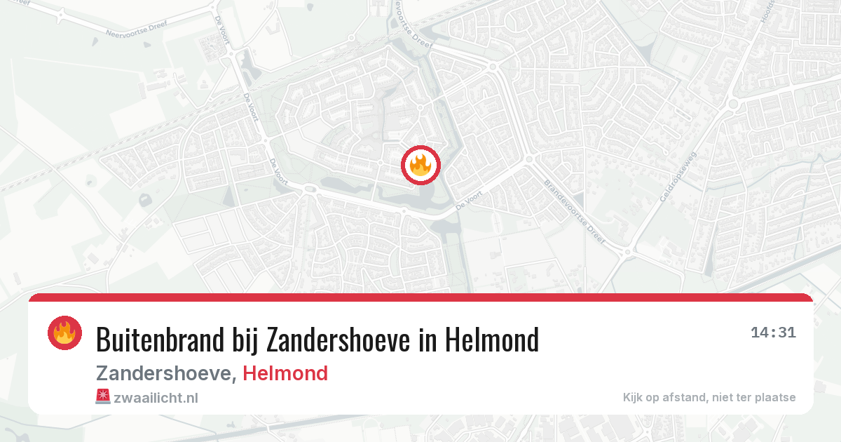Buitenbrand bij Zandershoeve in Helmond — 25 apr 2026