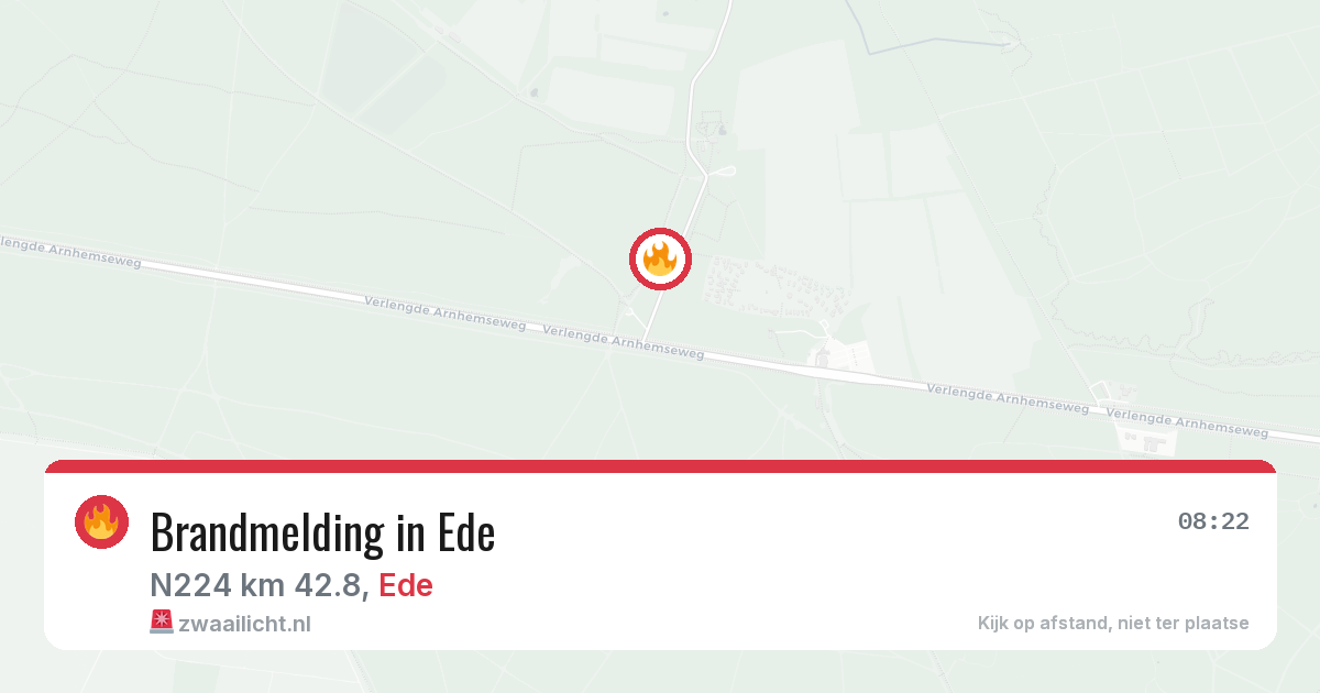 Brandmelding in Ede — 14 aug 2026