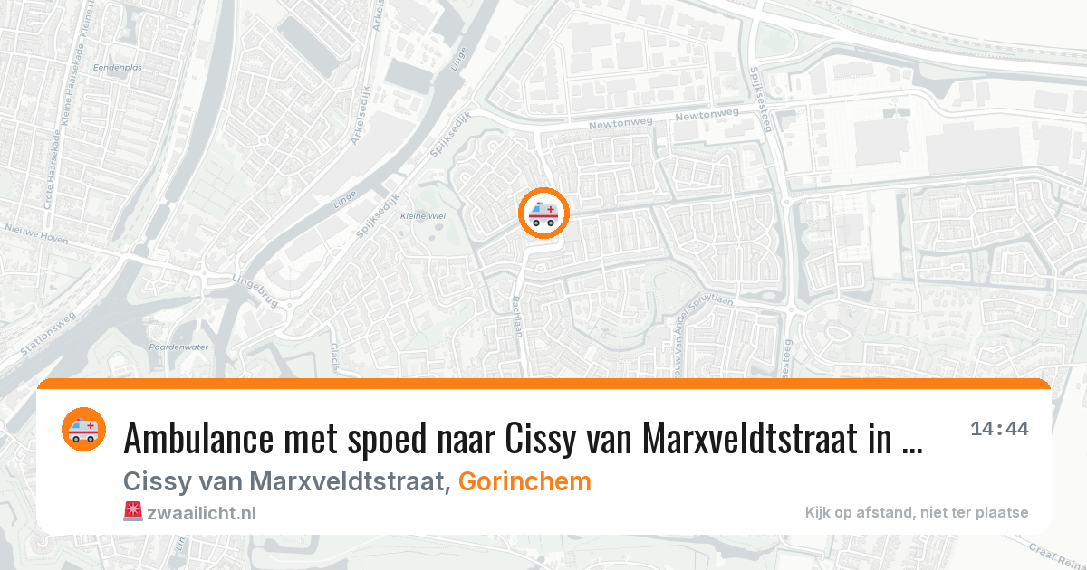 Ambulance met spoed naar Cissy van Marxveldtstraat in Gorinchem — 23 jan 2026