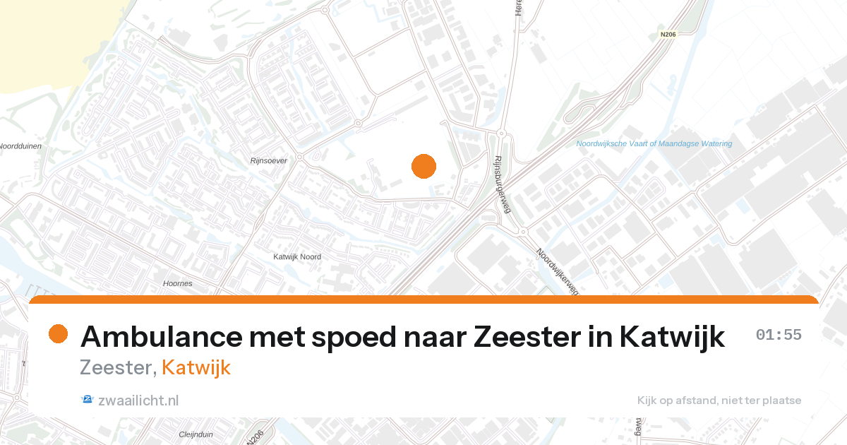 Ambulance met spoed naar Zeester in Katwijk — 15 mei 2026