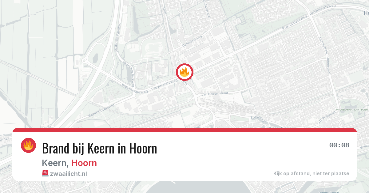 Brand bij Keern in Hoorn — 28 jul 2026