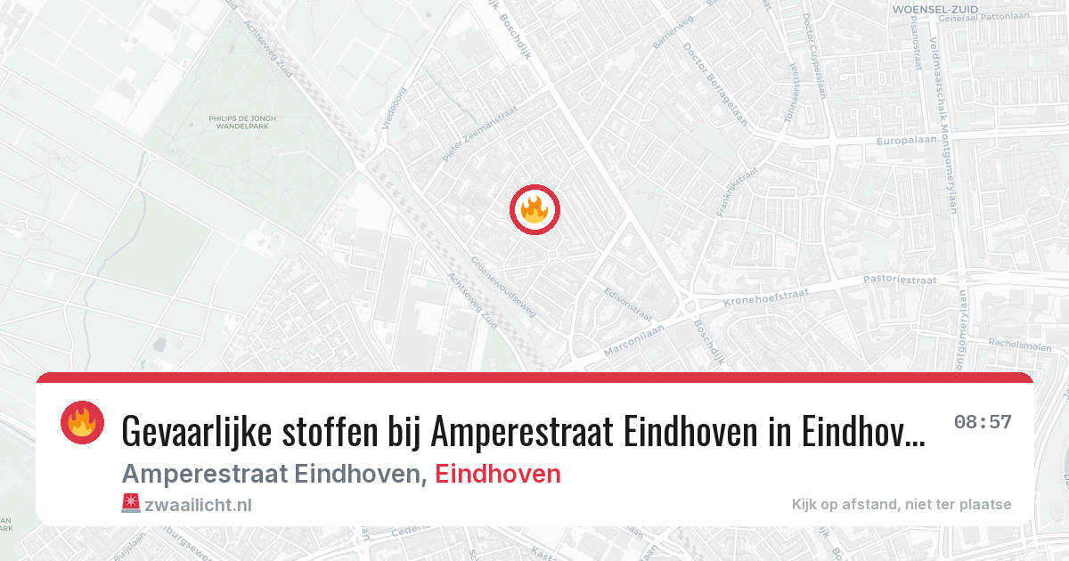 Gevaarlijke stoffen bij Amperestraat Eindhoven in Eindhoven — 24 mei 2026