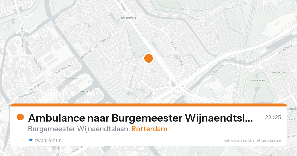 Ambulance naar Burgemeester Wijnaendtslaan in Rotterdam — 24 aug 2026