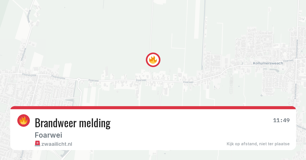 Brandweer melding — 21 jul 2026
