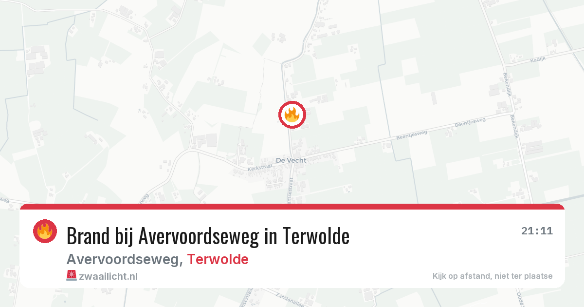 Brand bij Avervoordseweg in Terwolde — 16 jun 2026