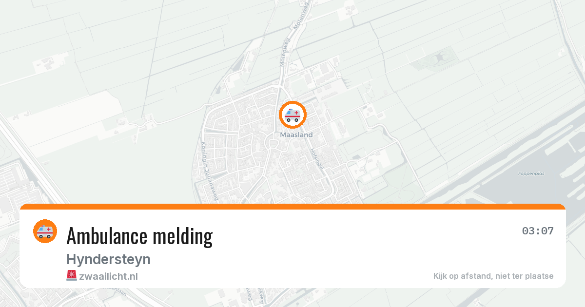 Ambulance melding — 23 mei 2026