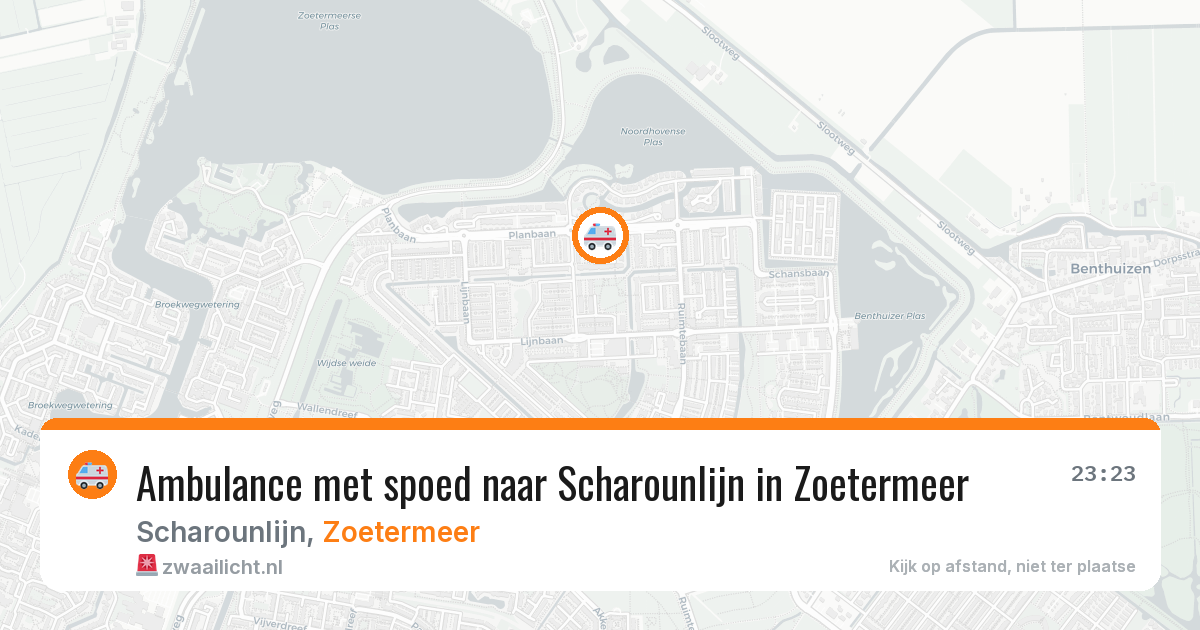 Ambulance met spoed naar Scharounlijn in Zoetermeer — 1 apr 2026