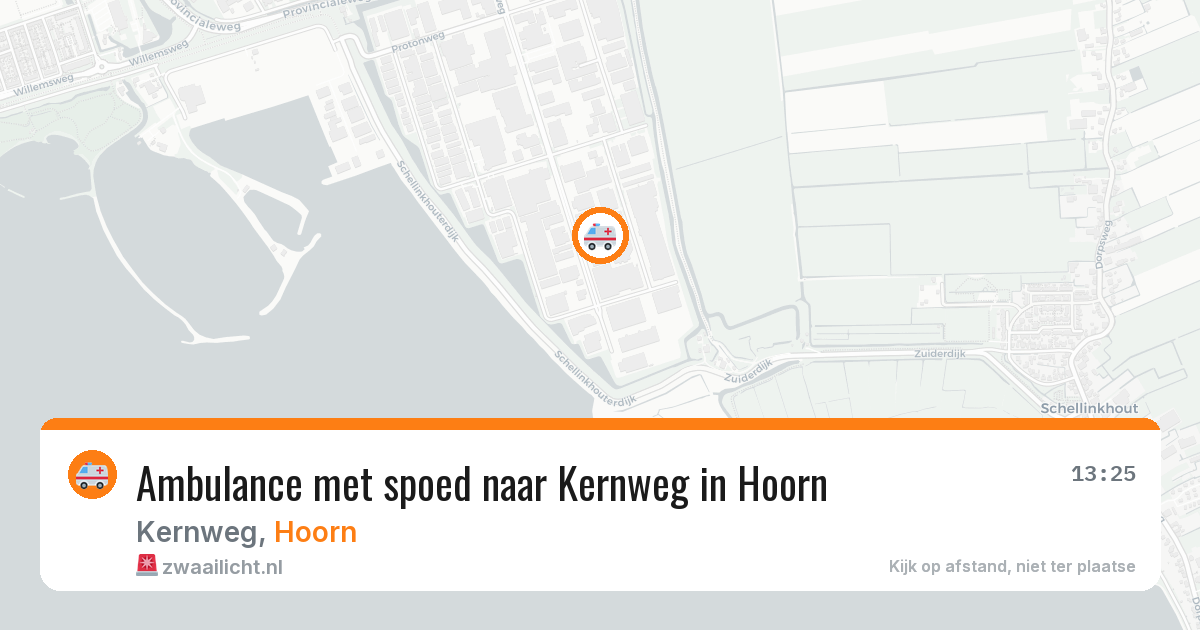 Ambulance met spoed naar Kernweg in Hoorn — 10 jun 2026