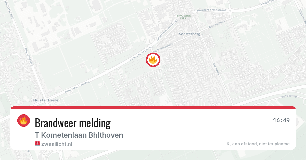 Brandweer melding — 29 jun 2026