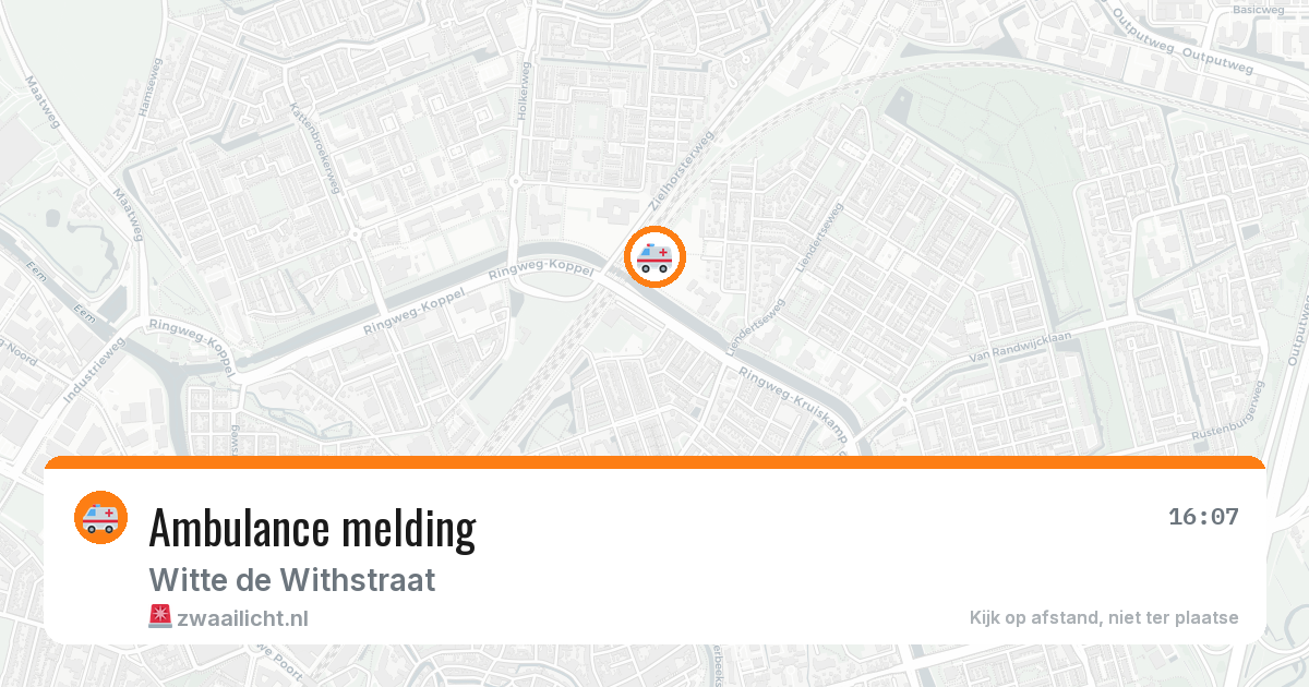 Ambulance melding — 1 aug 2026