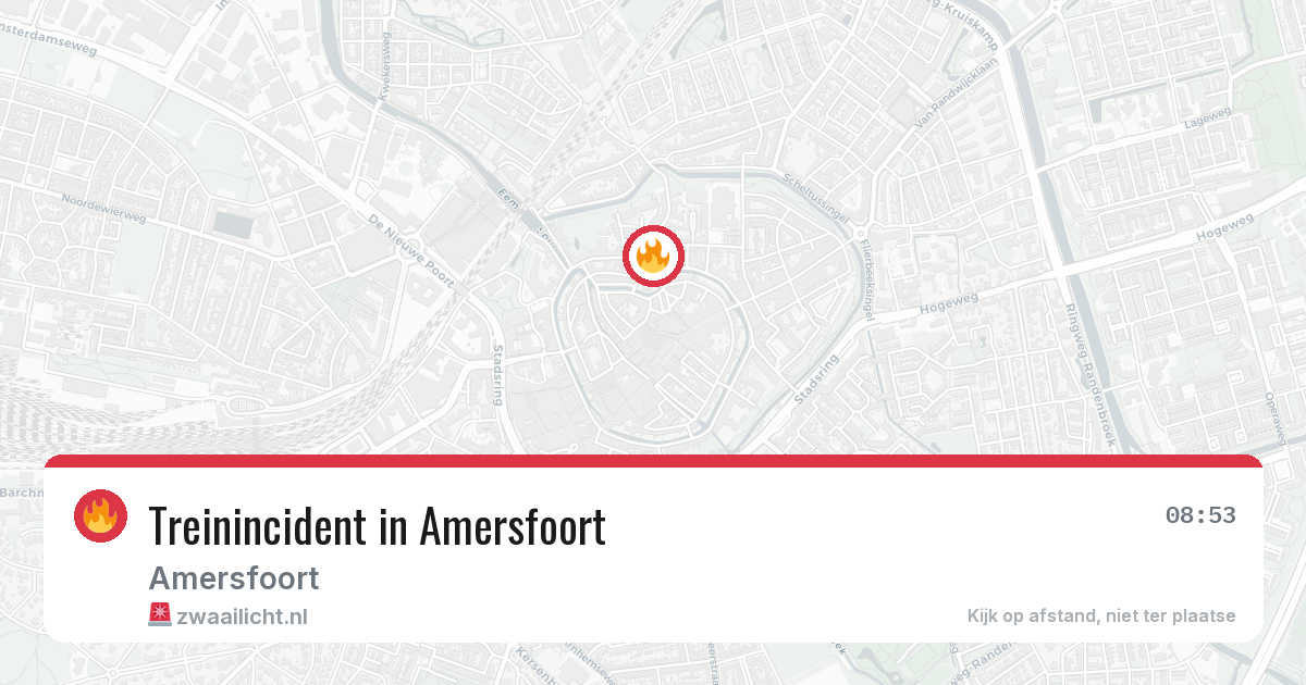 Treinincident in Amersfoort — 26 mei 2026