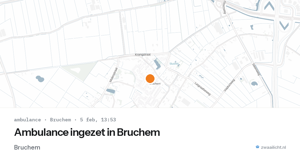 Ambulance ingezet in Bruchem — 5 feb 2026