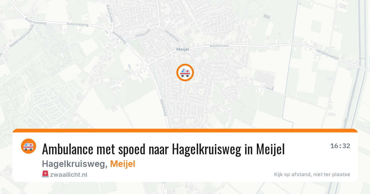 Ambulance met spoed naar Hagelkruisweg in Meijel — 4 aug 2026