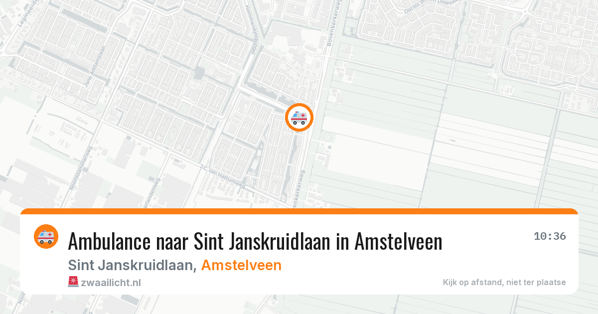 Ambulance naar Sint Janskruidlaan in Amstelveen — 5 jul 2026