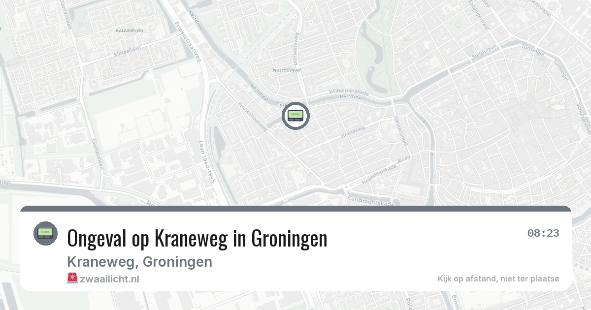 Ongeval op Kraneweg in Groningen — 19 feb 2026