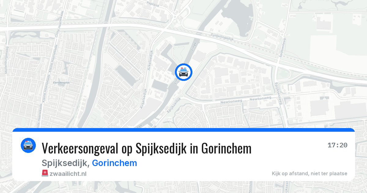 Verkeersongeval op Spijksedijk in Gorinchem — 28 jan 2026