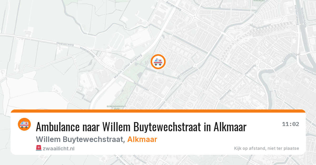 Ambulance naar Willem Buytewechstraat in Alkmaar — 28 jun 2026
