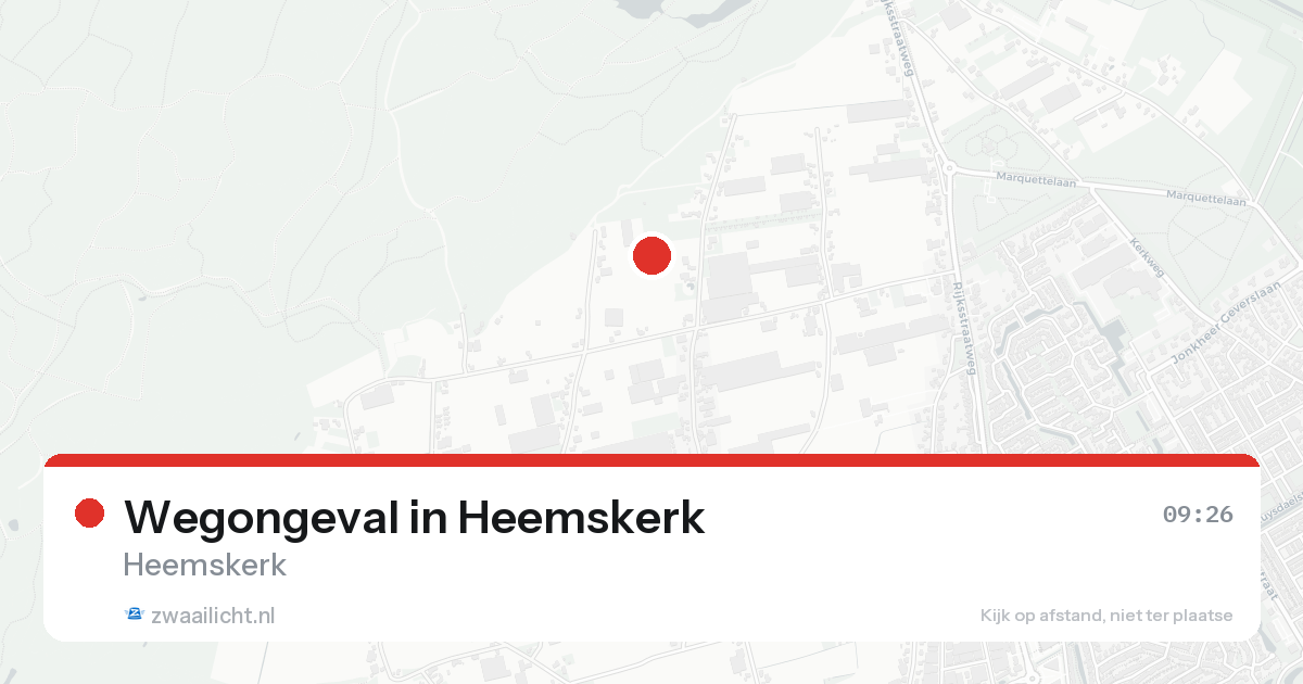 Wegongeval in Heemskerk — 21 aug 2026