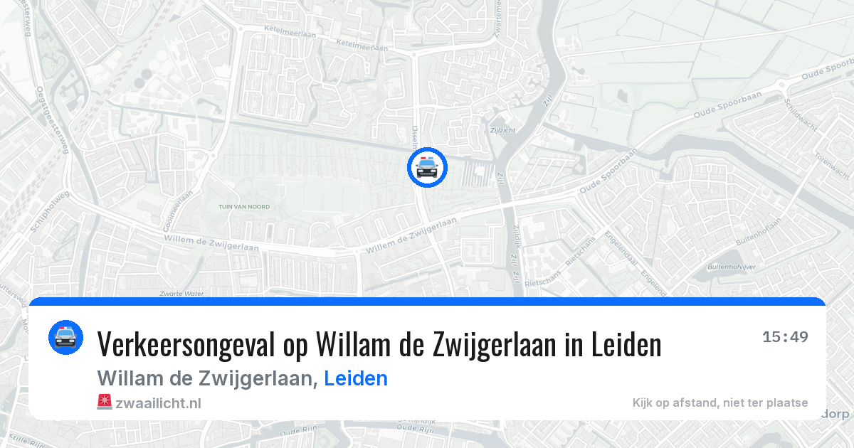 Verkeersongeval op Willam de Zwijgerlaan in Leiden — 18 jun 2026