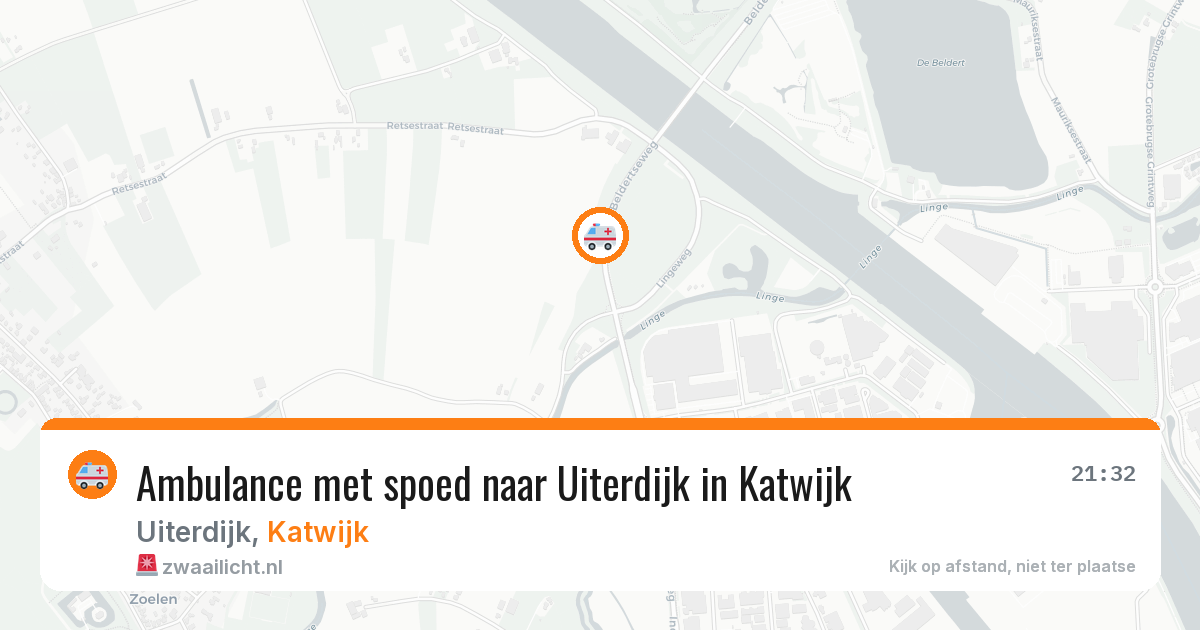 Ambulance met spoed naar Uiterdijk in Katwijk — 22 jan 2026