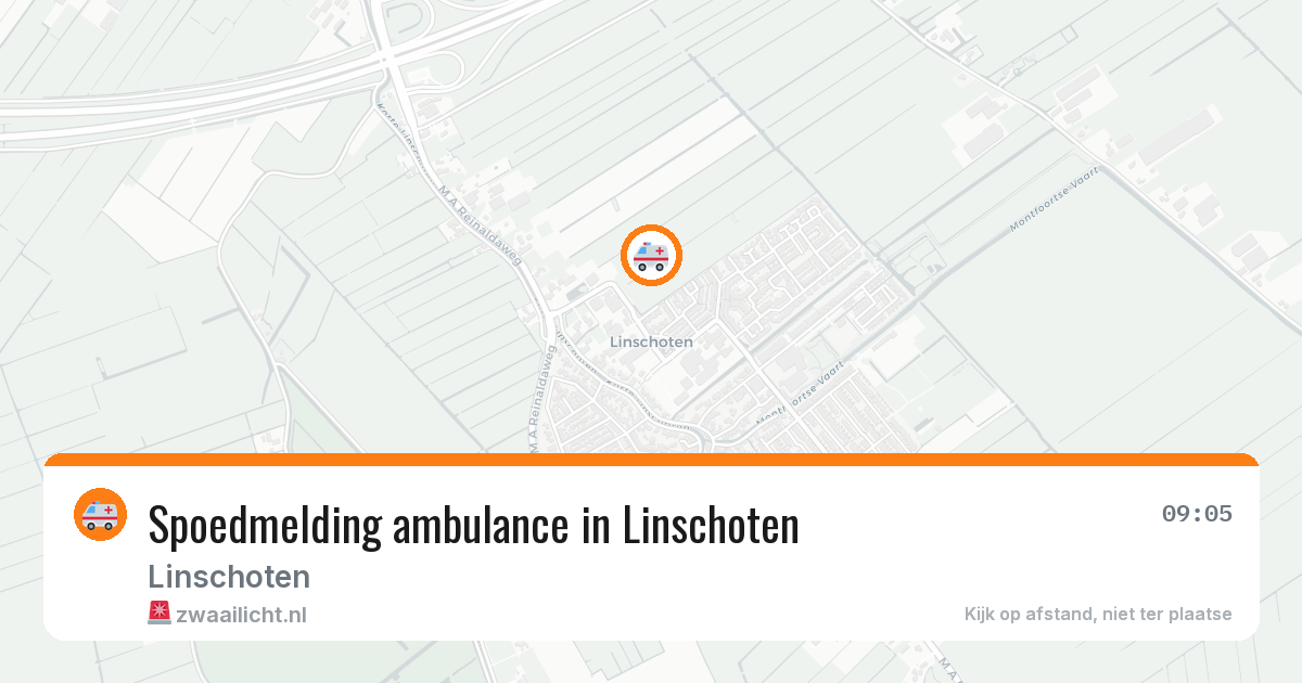 Spoedmelding ambulance in Linschoten — 11 mei 2026
