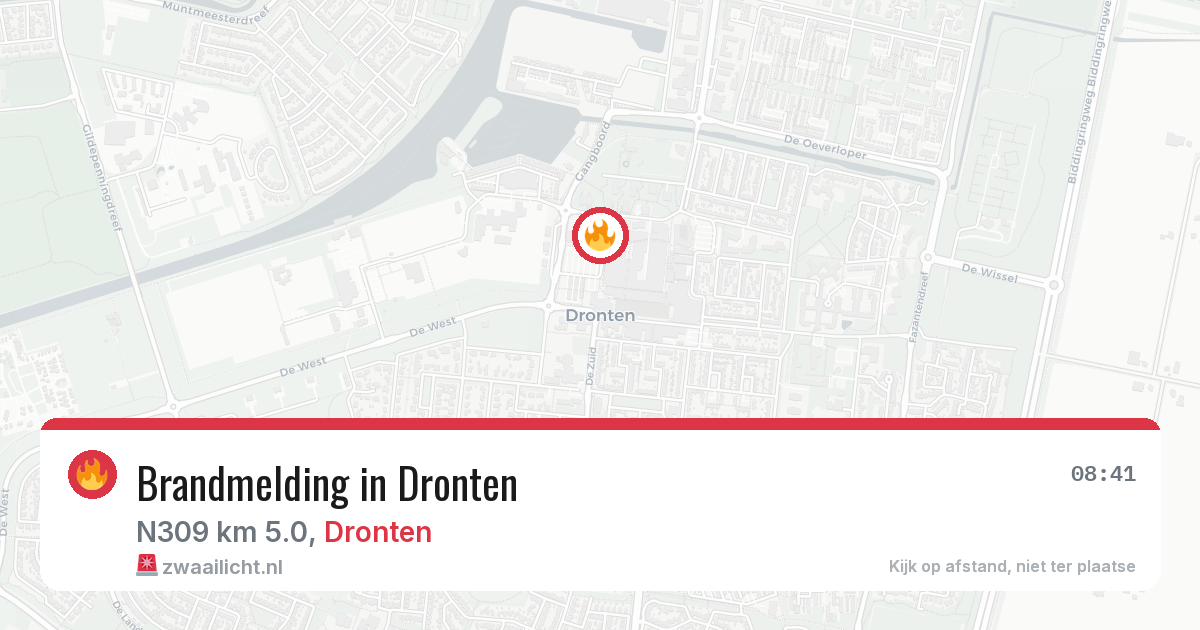 Brandmelding in Dronten — 28 jun 2026