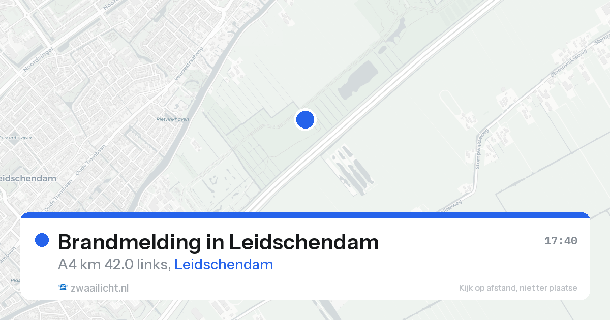 Brandmelding in Leidschendam — 17 aug 2026