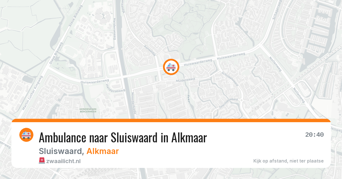 Ambulance naar Sluiswaard in Alkmaar — 11 aug 2026