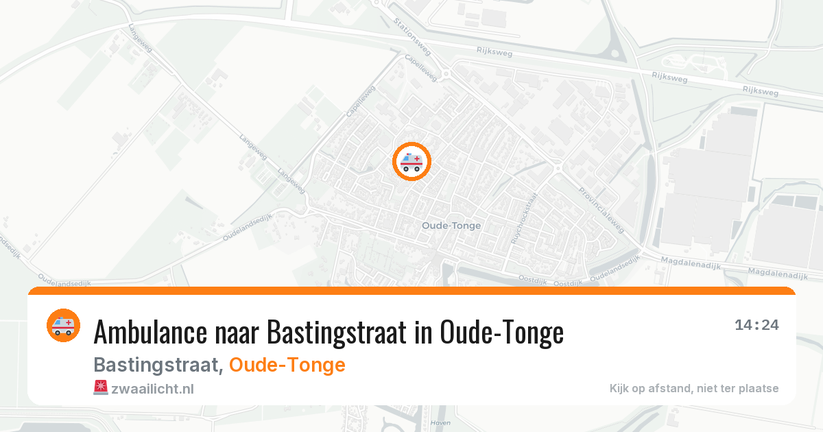 Ambulance naar Bastingstraat in Oude-Tonge — 1 aug 2026