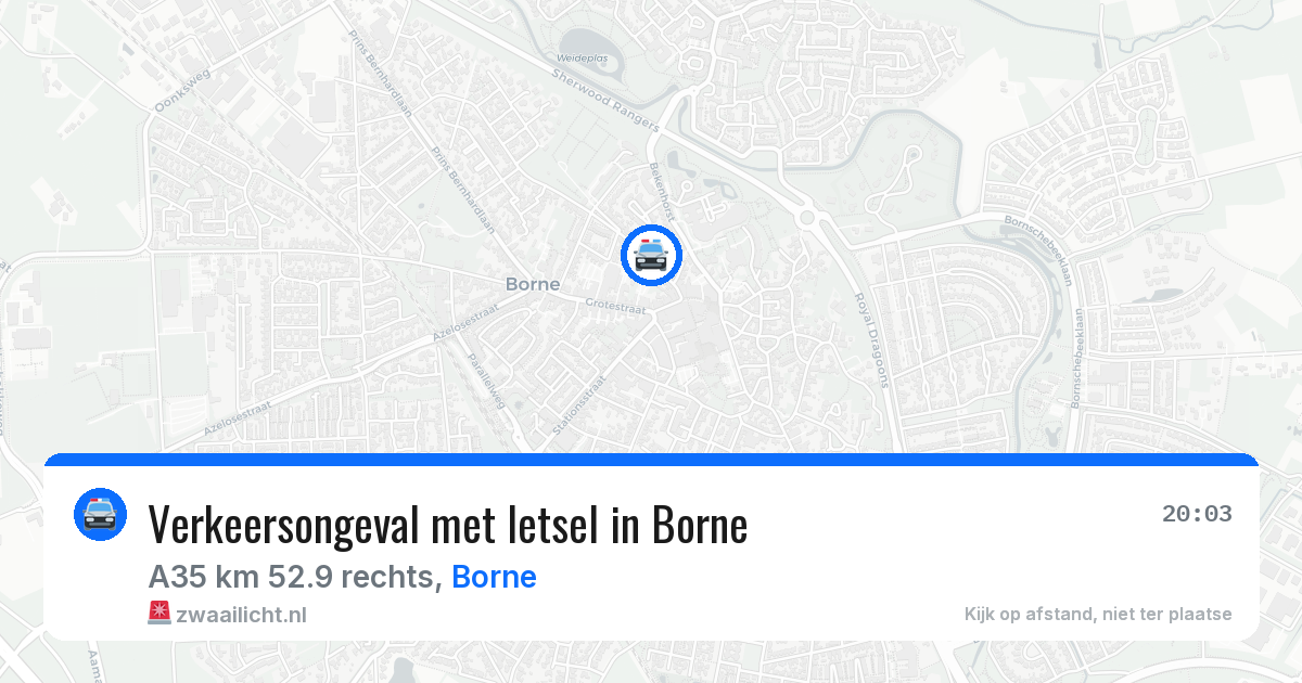 Verkeersongeval met letsel in Borne — 11 apr 2026