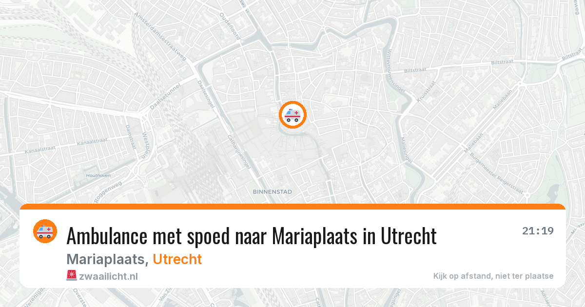 Ambulance met spoed naar Mariaplaats in Utrecht — 9 apr 2026