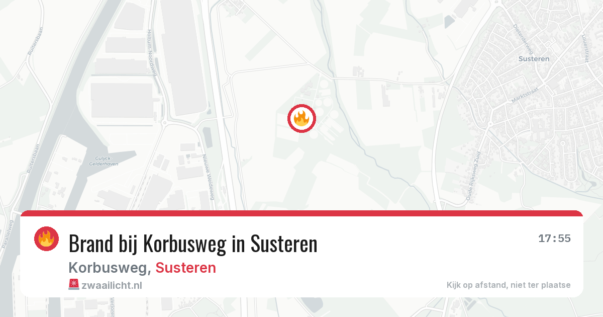 Brand bij Korbusweg in Susteren — 21 jul 2026