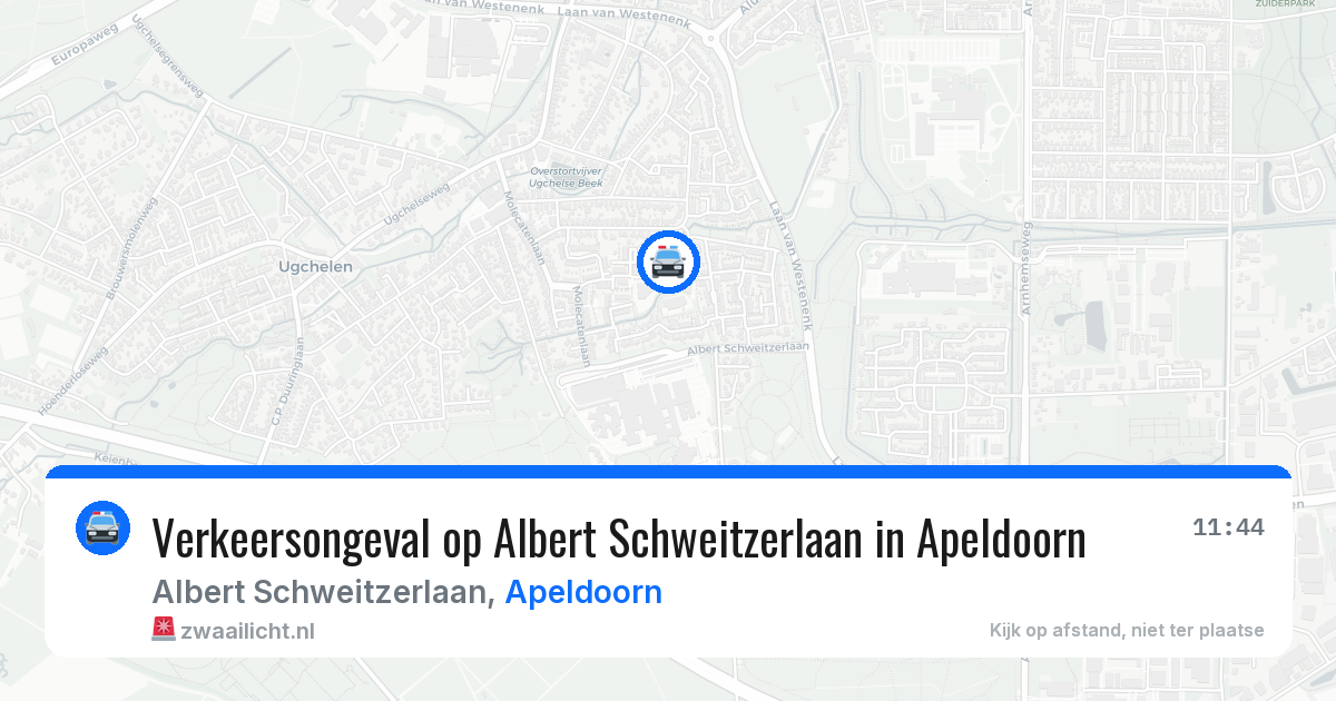 Verkeersongeval op Albert Schweitzerlaan in Apeldoorn — 30 apr 2026