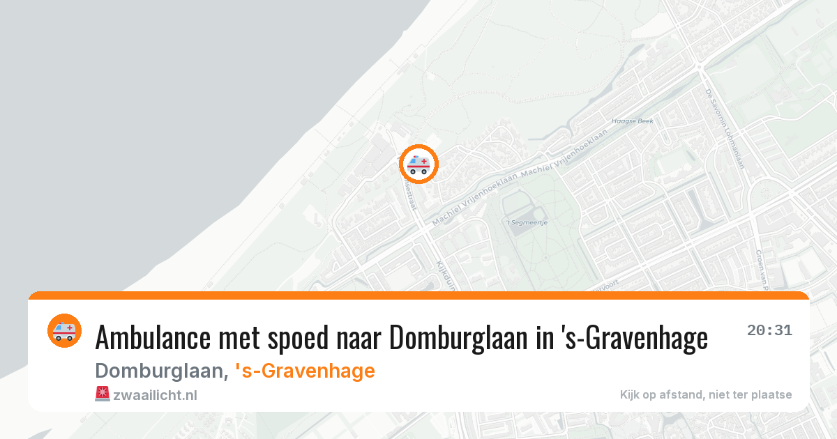 Ambulance met spoed naar Domburglaan in 's-Gravenhage — 6 jun 2026