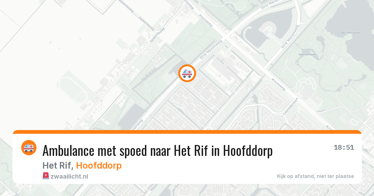 Ambulance met spoed naar Het Rif in Hoofddorp — 2 apr 2026