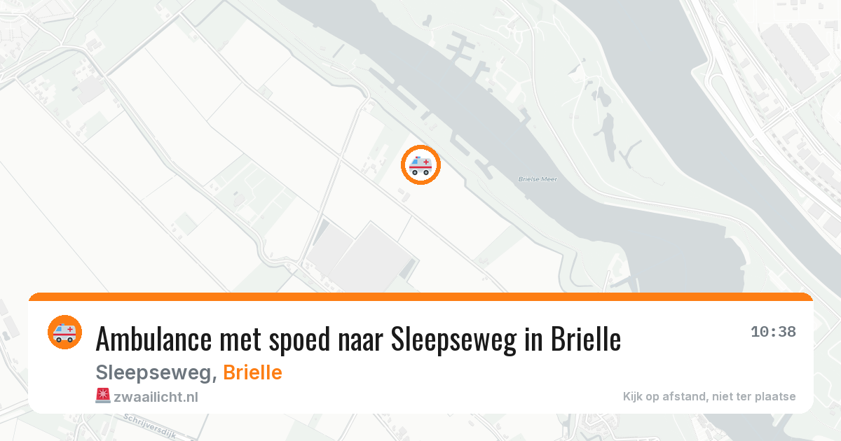 Ambulance met spoed naar Sleepseweg in Brielle — 29 jul 2026