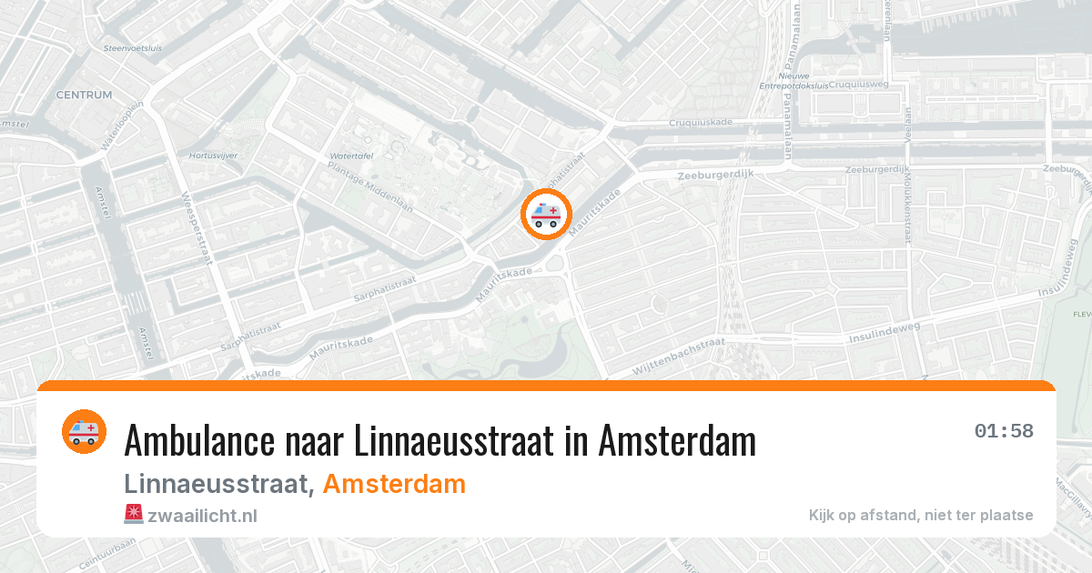 Ambulance naar Linnaeusstraat in Amsterdam — 4 mei 2026
